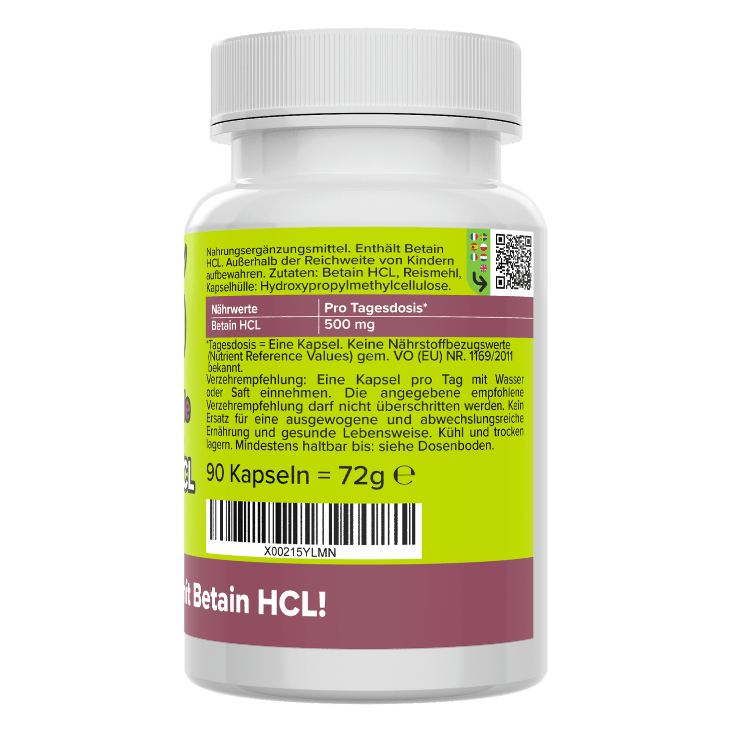 Betaine HCL capsules
