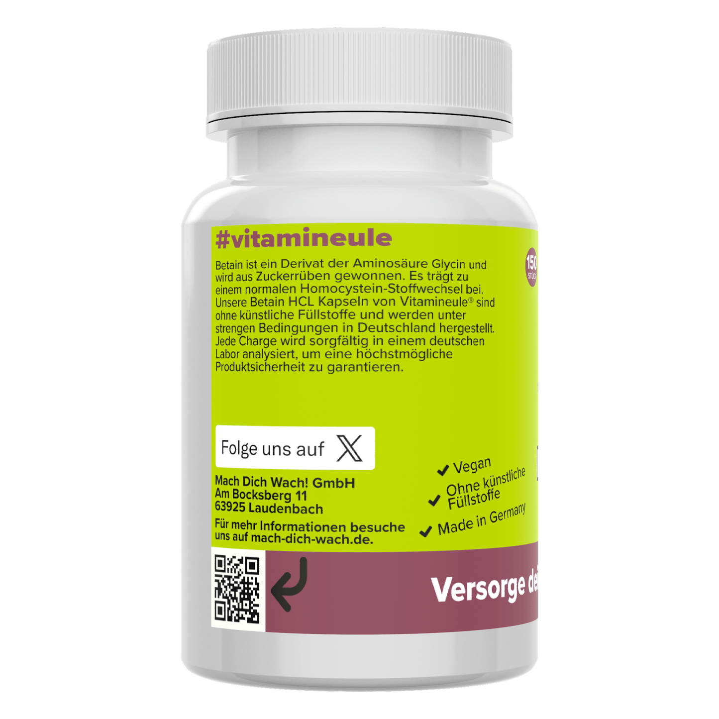 Betaine HCL capsules