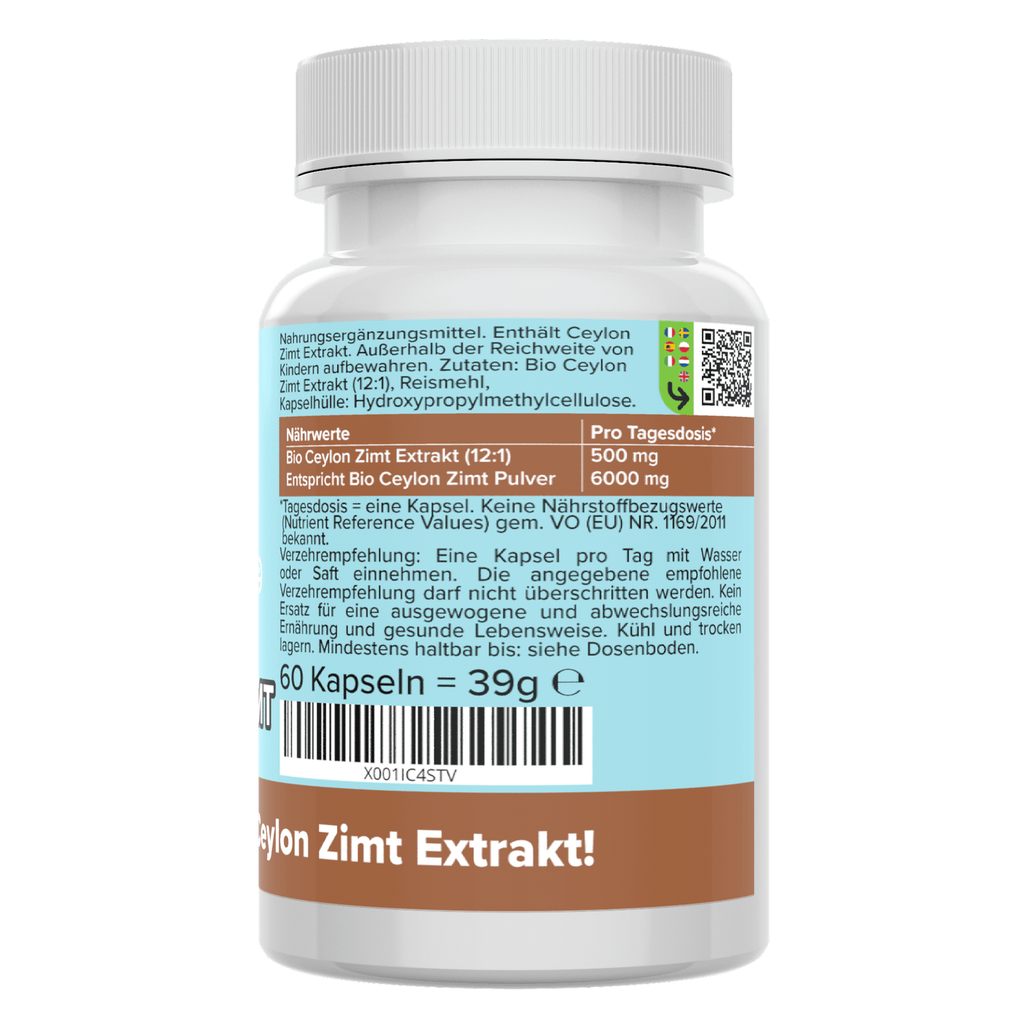 Organic Ceylon Cinnamon Capsules