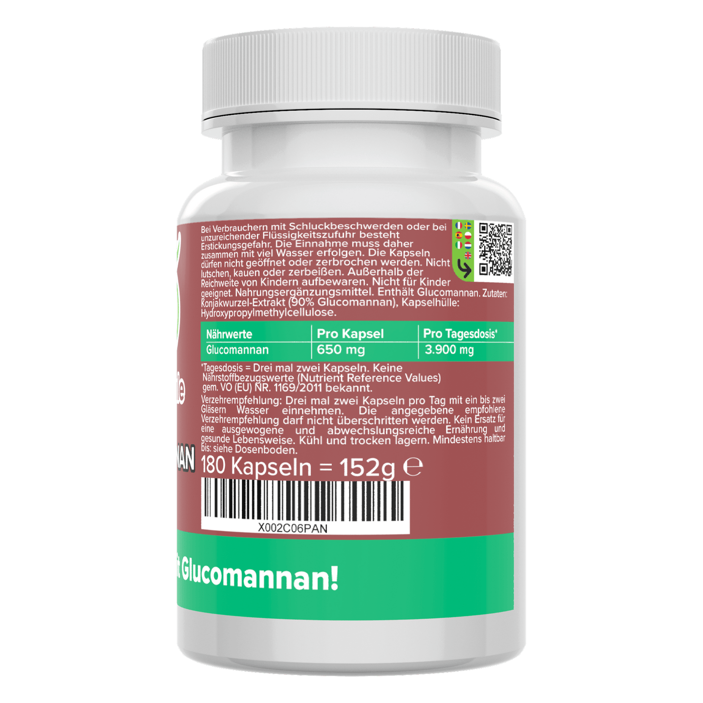 Glucomannan capsules
