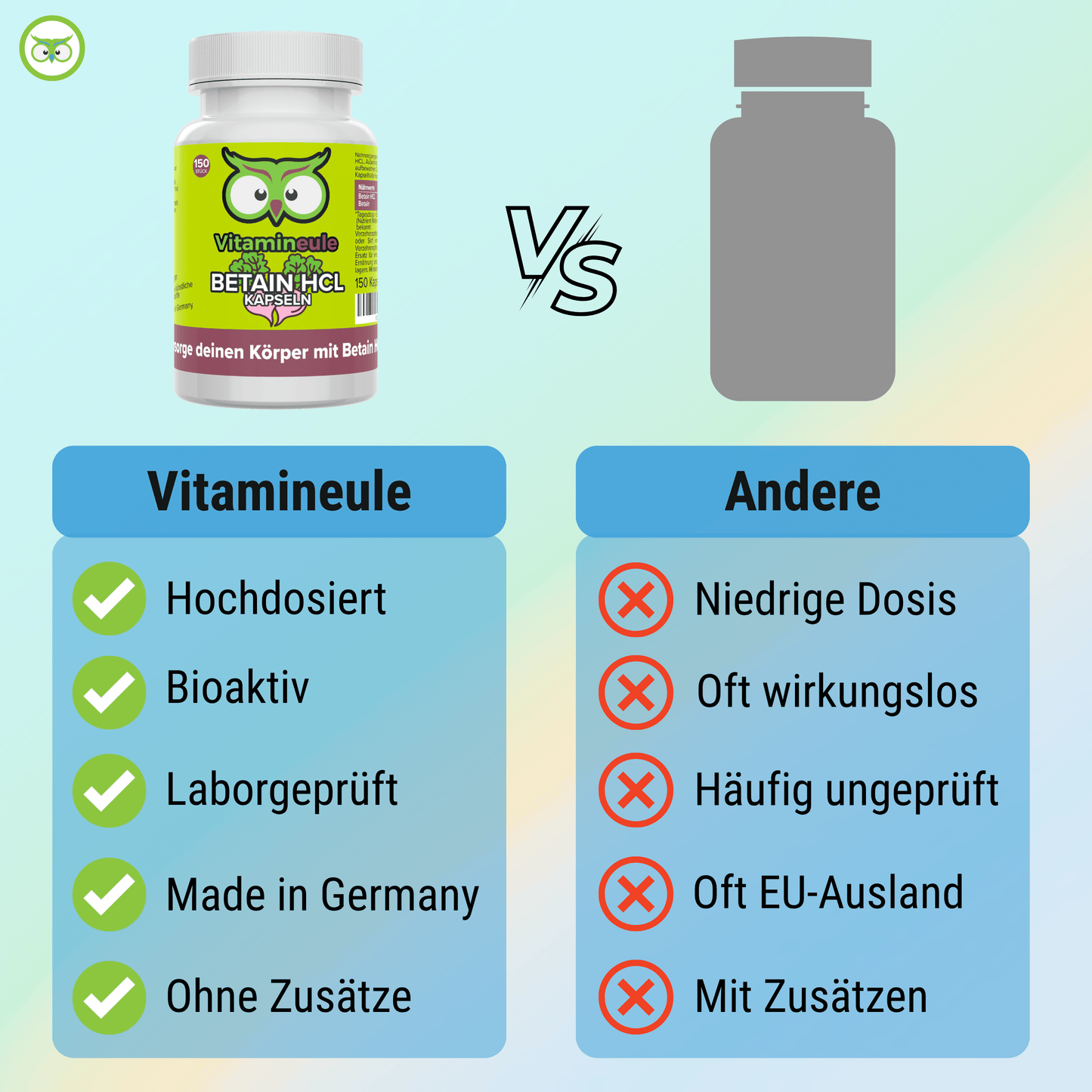Betaine HCL capsules