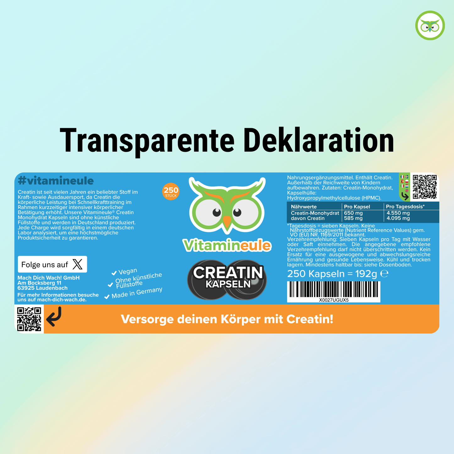 Creatine Monohydrate Capsules