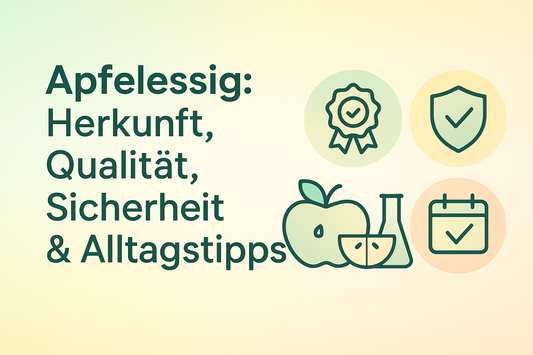 Apfelessig: Herkunft, Qualität, Sicherheit & Alltagstipps