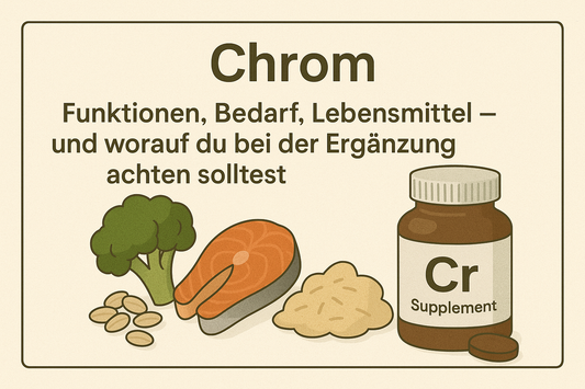Chrom: Funktionen, Bedarf, Lebensmittel – und worauf du bei der Ergänzung achten solltest