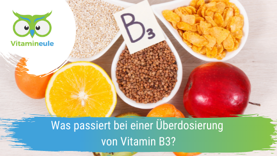 What happens in case of vitamin B3 overdose?