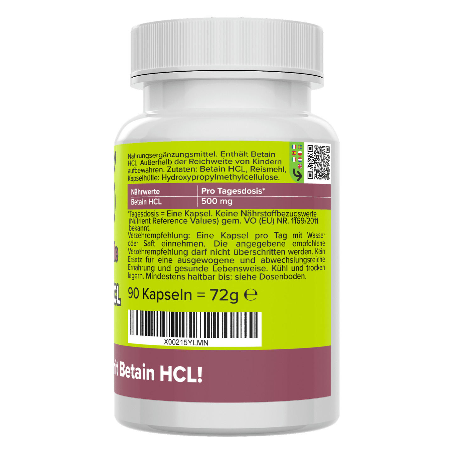 Betaine HCL capsules 