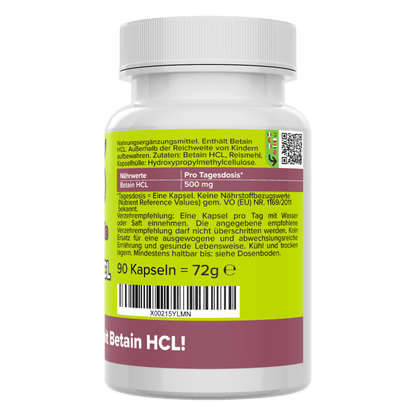 Betaine HCL capsules 