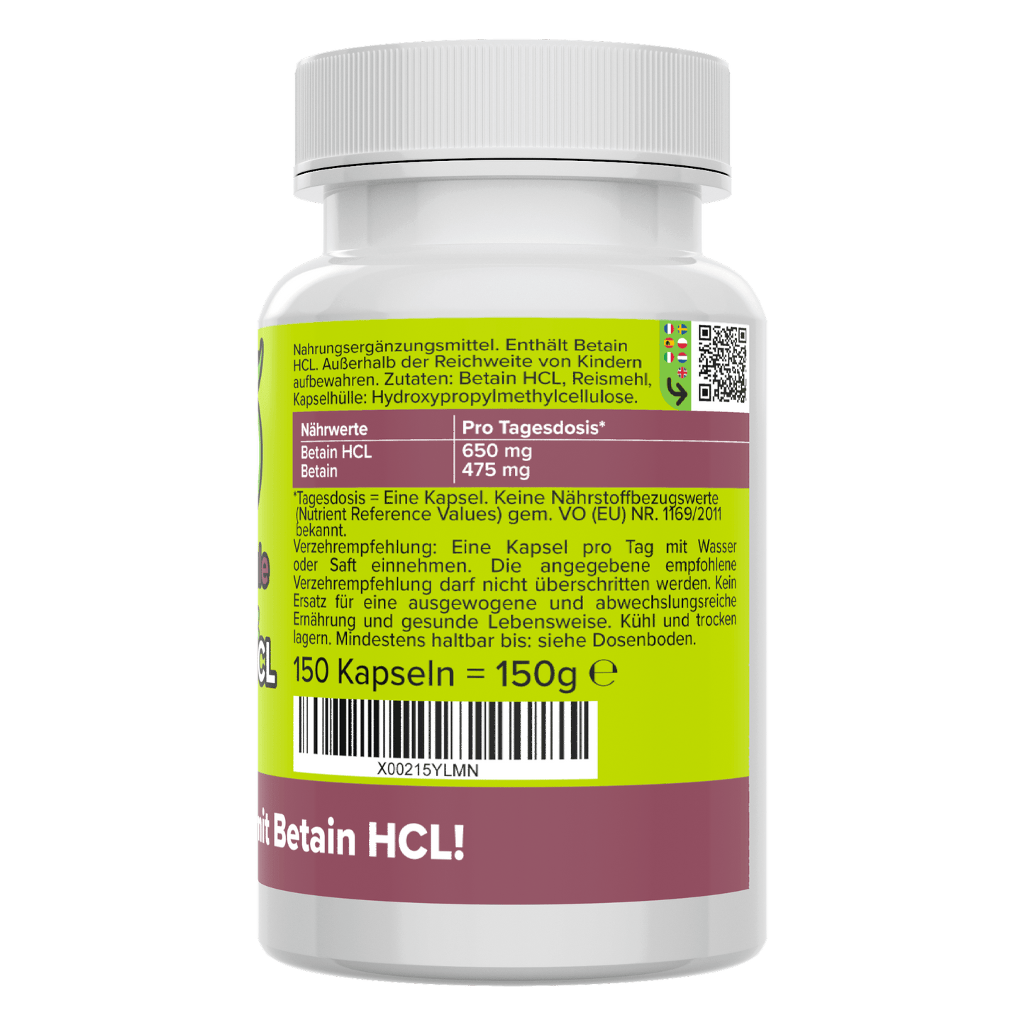 Betaine HCL capsules 