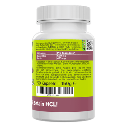 Betaine HCL capsules 