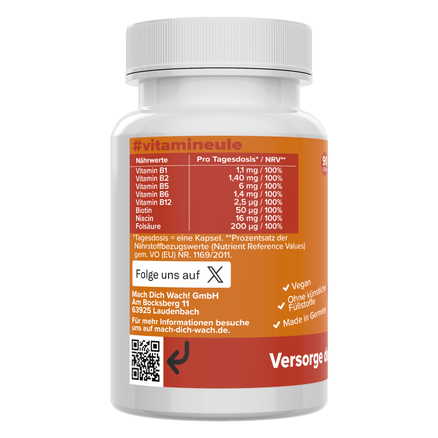 Vitamin B complex capsules