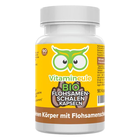 Organic psyllium husk capsules