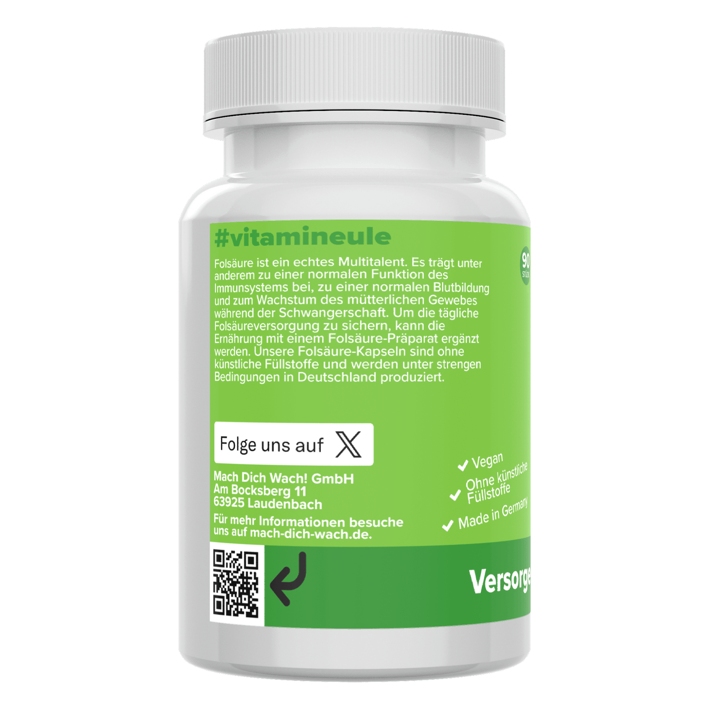 Folic acid capsules (Folate: 5-MTHF)