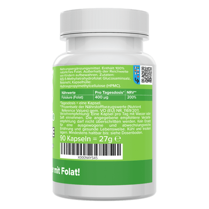 Folic acid capsules (Folate: 5-MTHF)