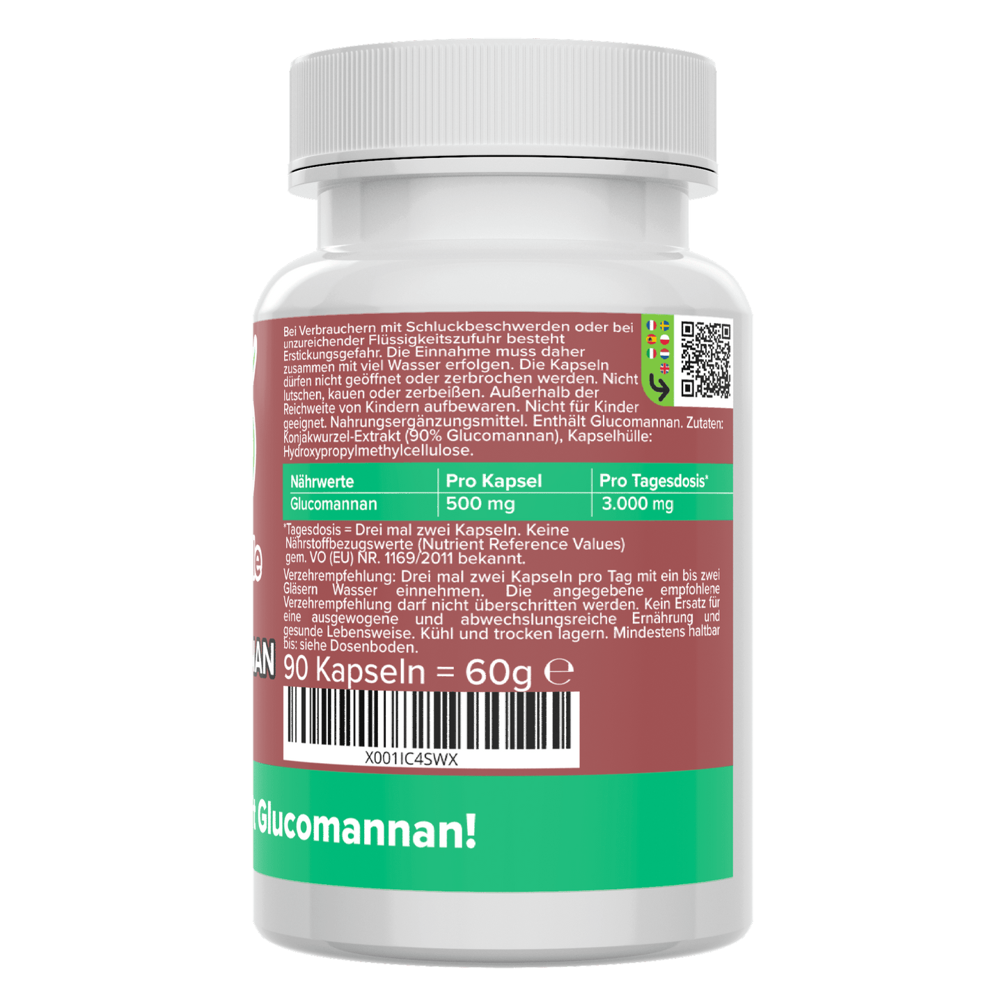 Glucomannan capsules