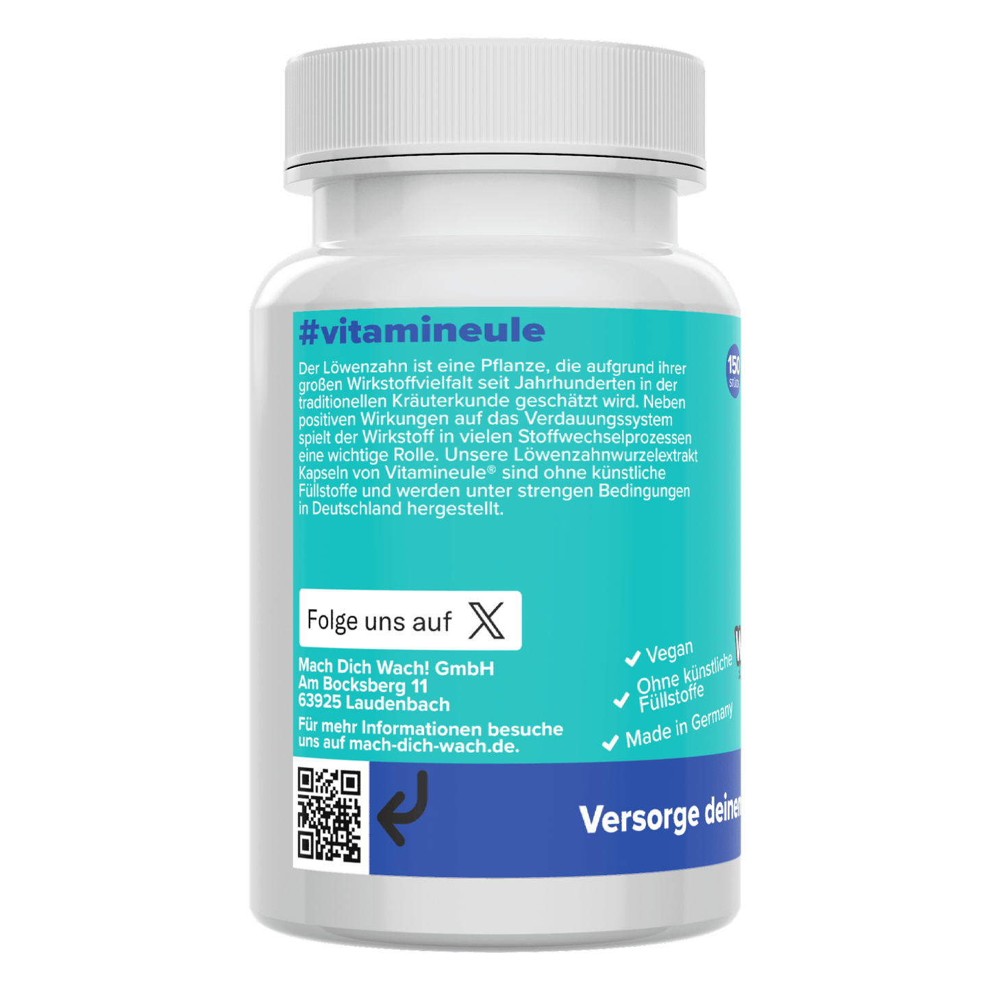 Dandelion root extract capsules