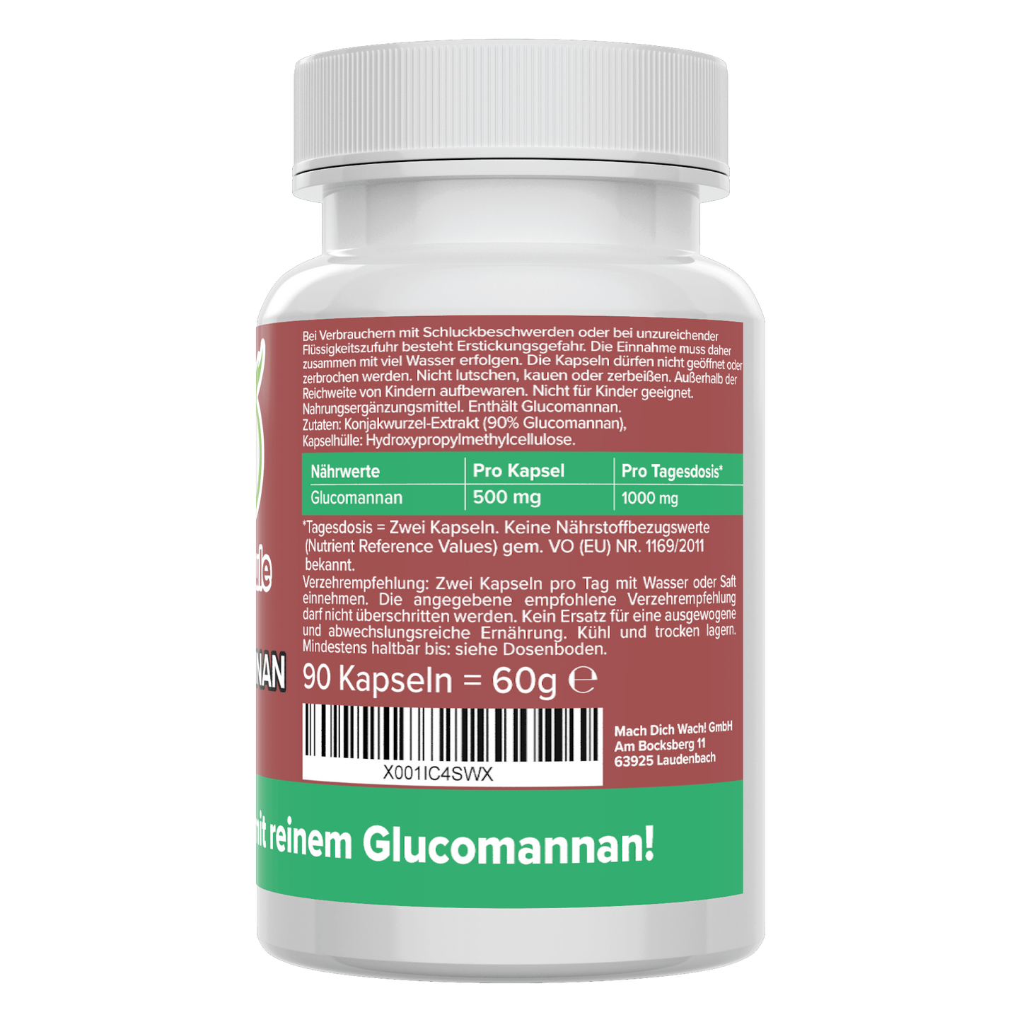 Glucomannan capsules